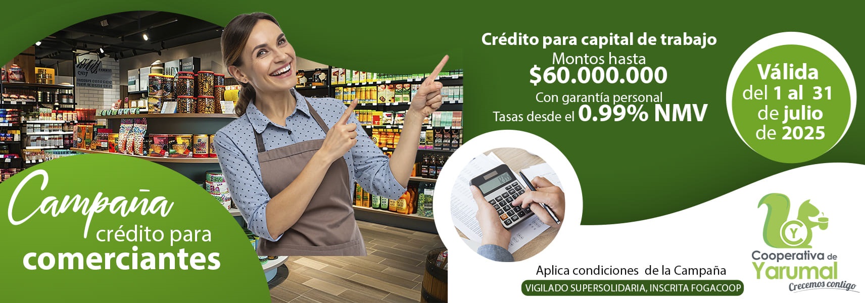 Campaña de crédito comerciante