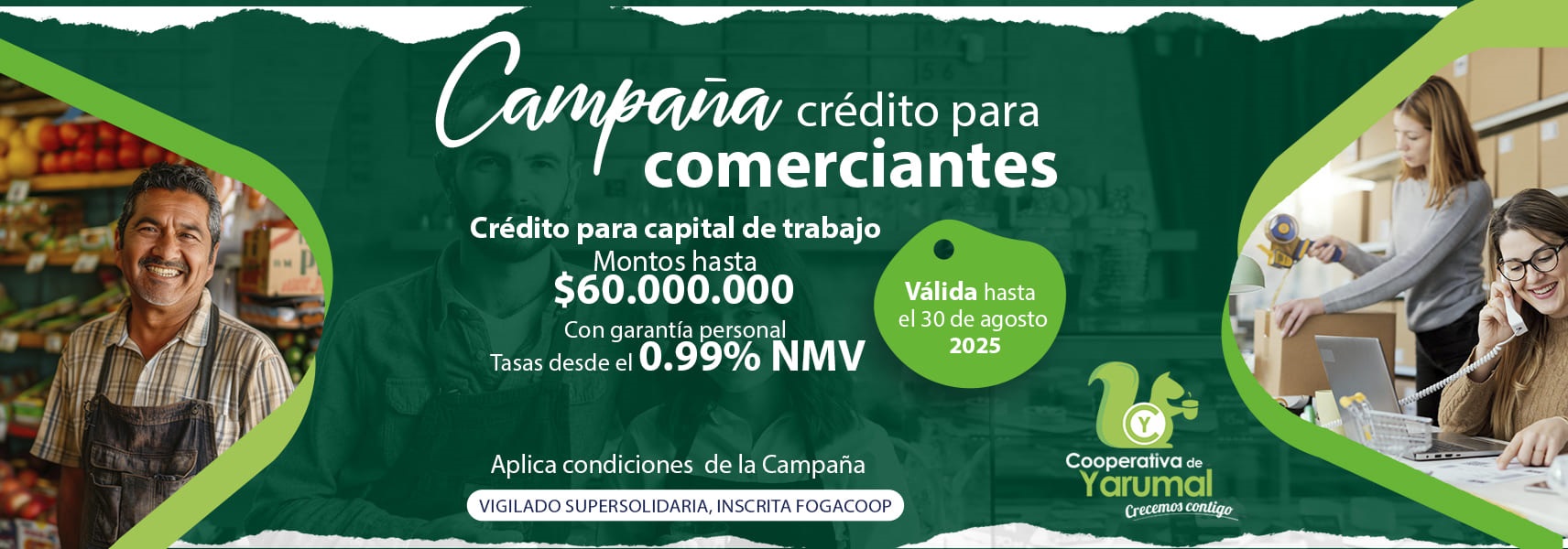 Campaña de crédito comerciante