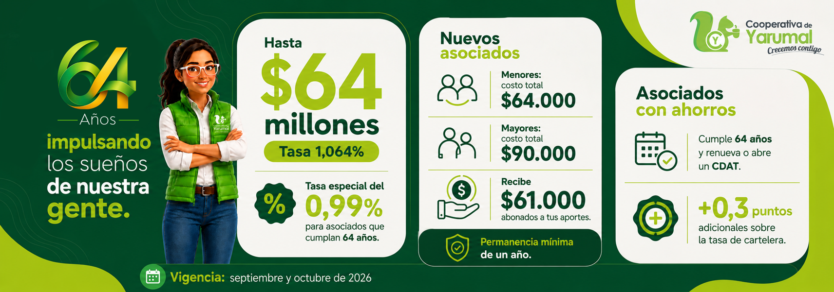 Campaña Aniversario 64 años
